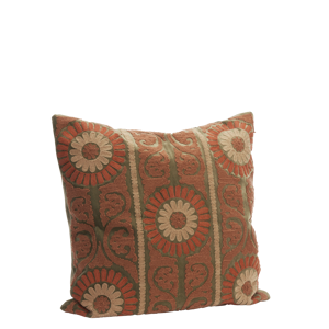 Suzani embroidered velvet cushion cover