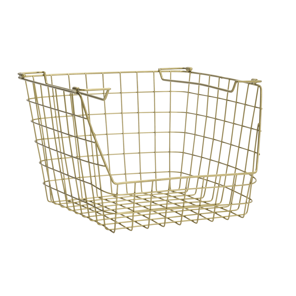 Stackable iron wire basket
