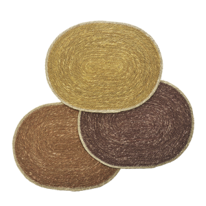 Oval seagrass placemat