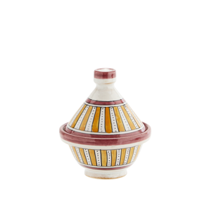 Hand painted stoneware tagine