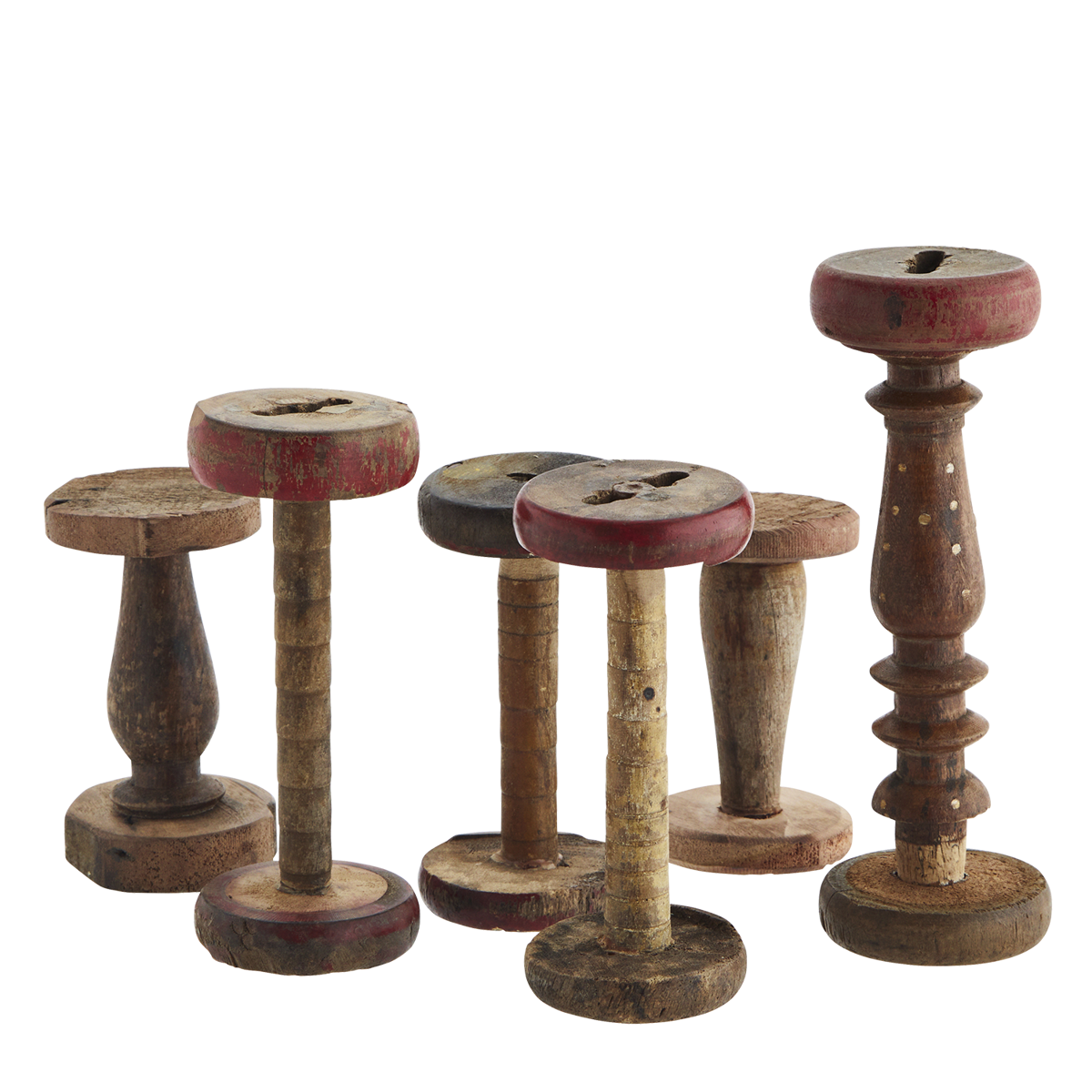 Re-used wooden spools