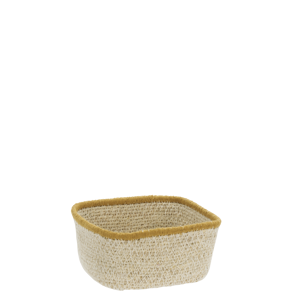 Small square seagrass basket