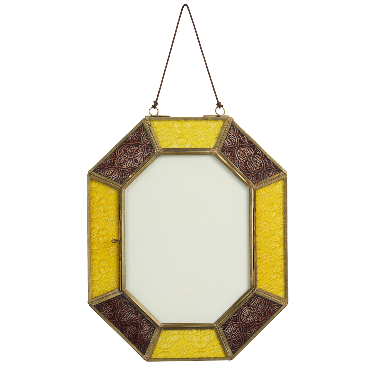 Hanging mosaic photo frame