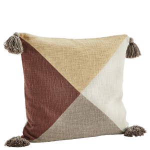 Cushion cover w/ tassels