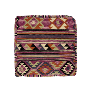 Handwoven jute pouf