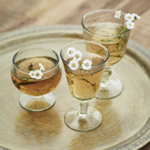 Hammered wine glass