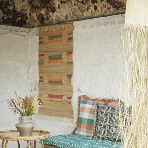 Handwoven jute runner