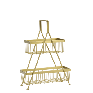 Iron basket rack