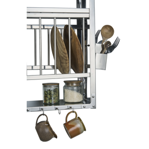 Stainless steel wall shelf