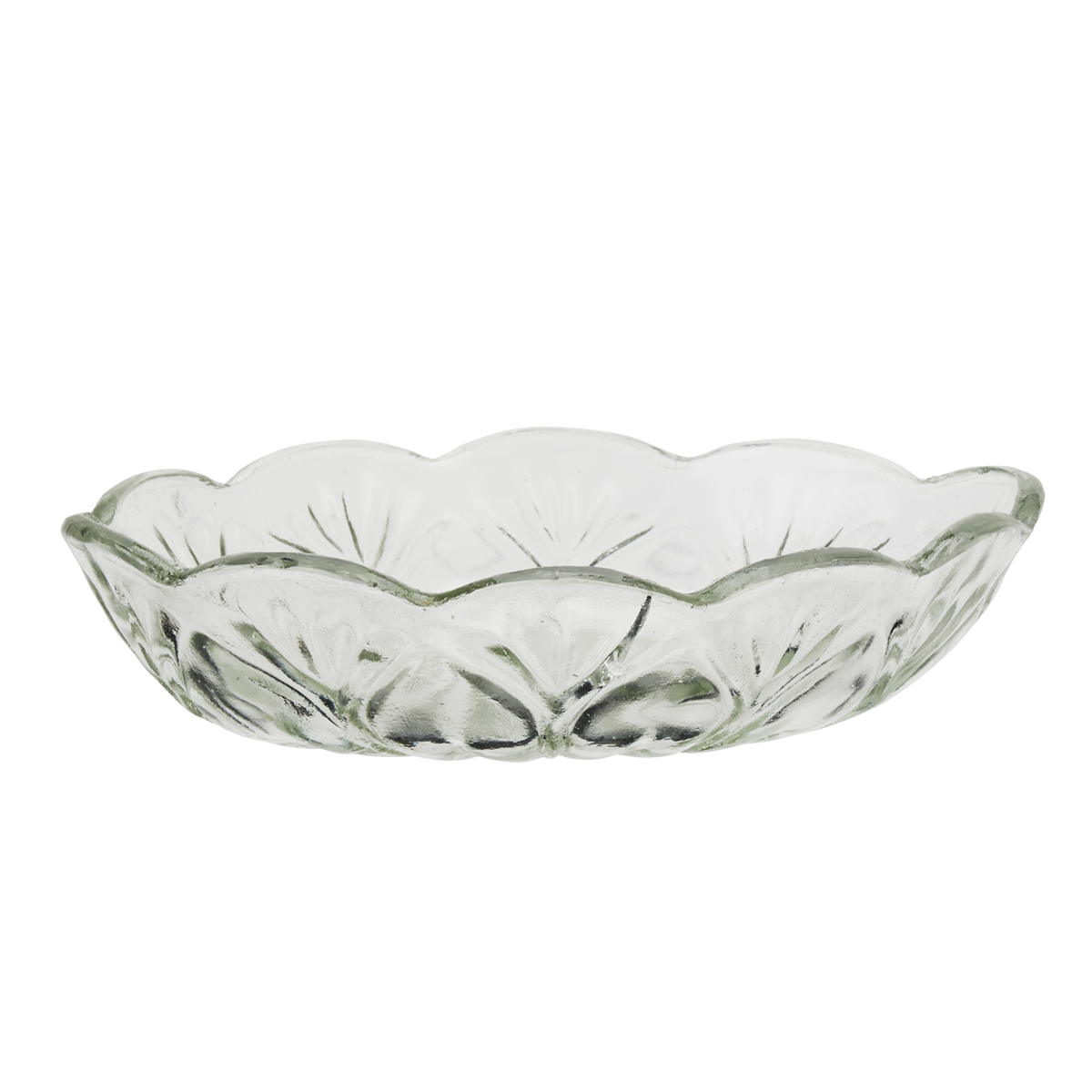 Oval glass tray
