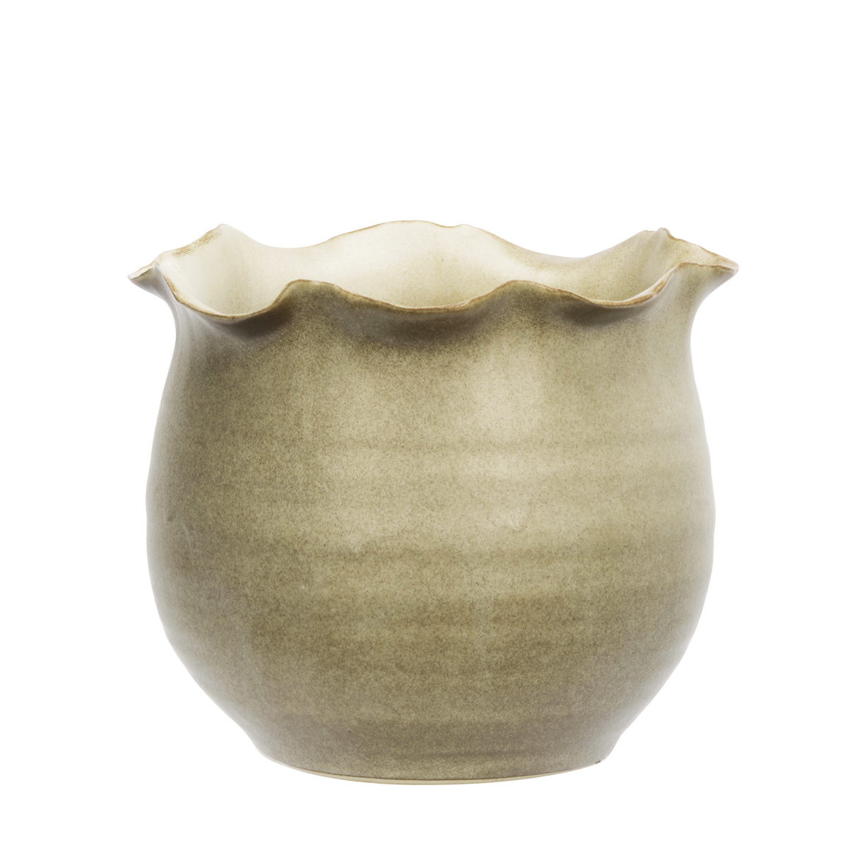 Stoneware flower pot