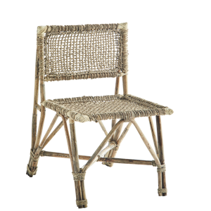 Bamboo chair w/ weaving