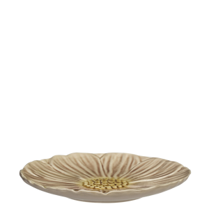 Stoneware flower plate