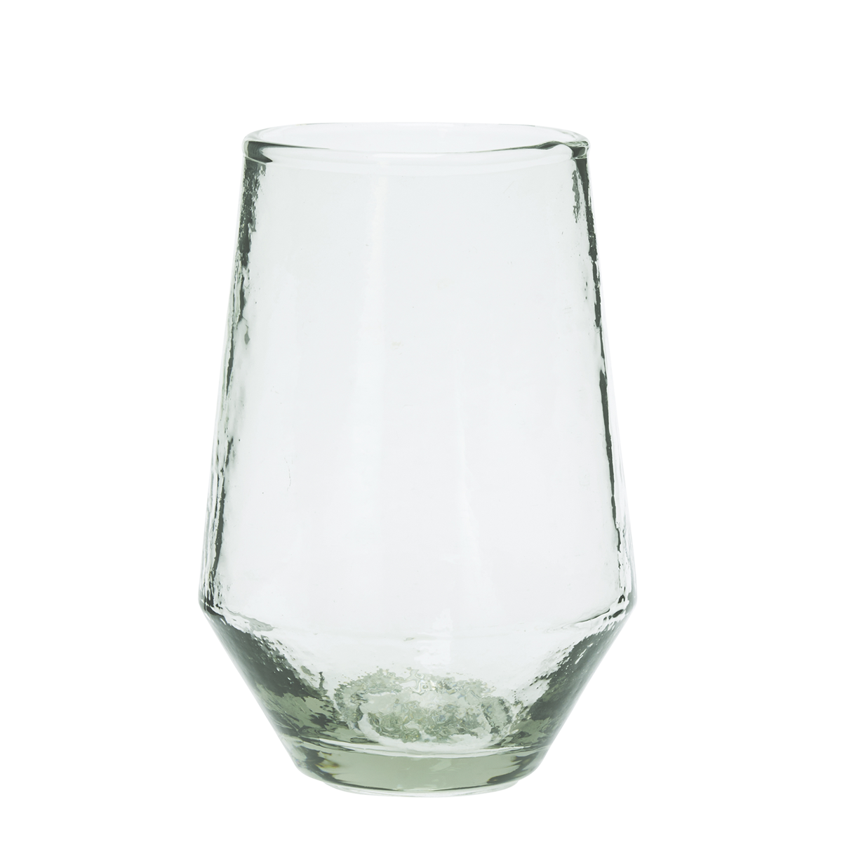 Hammered drinking glass