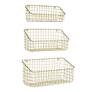 Iron wall baskets