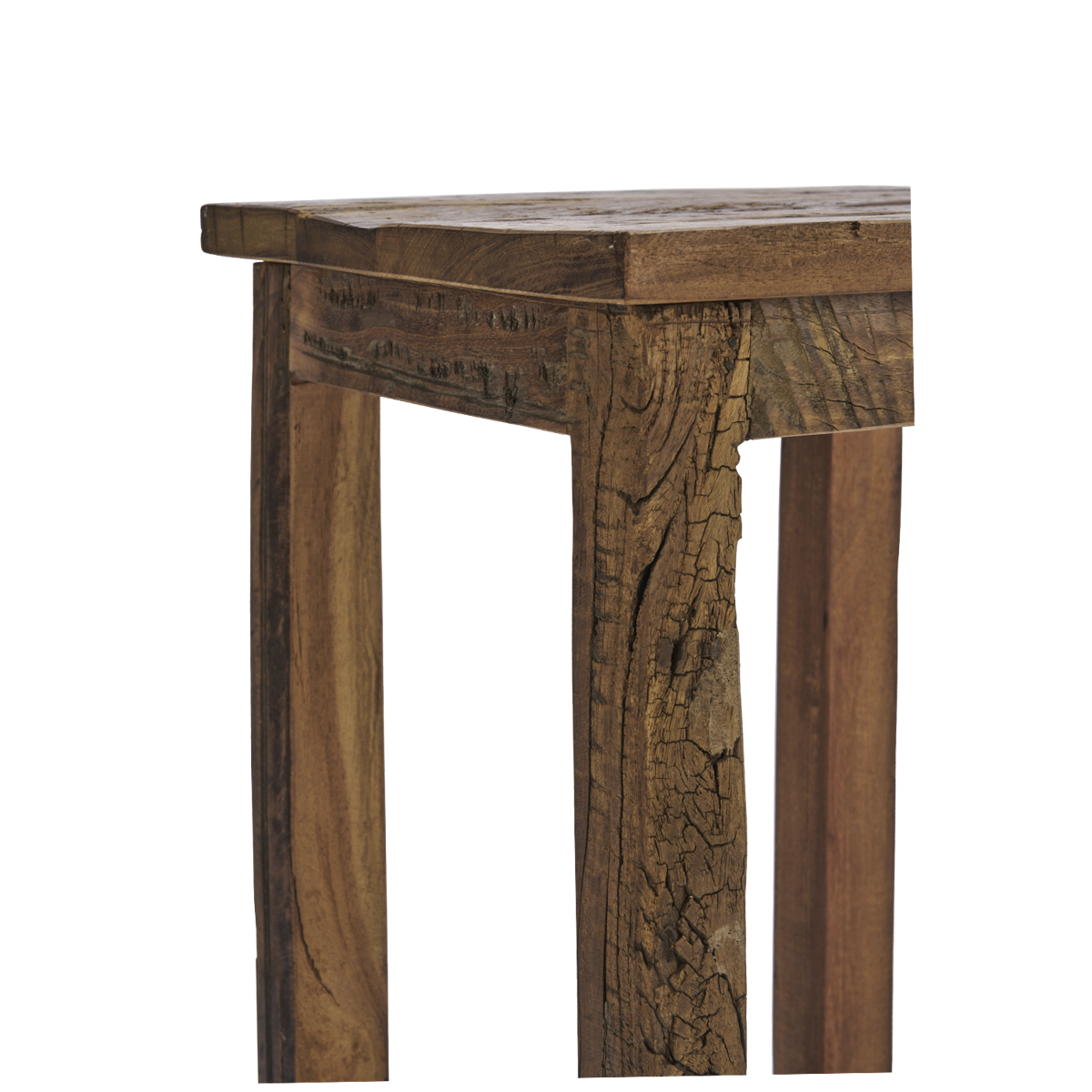 Recycled wooden side table