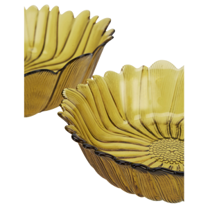 Sunflower glass bowls