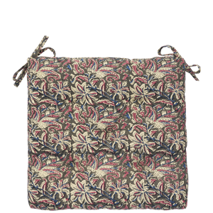 Printed cotton chair pad