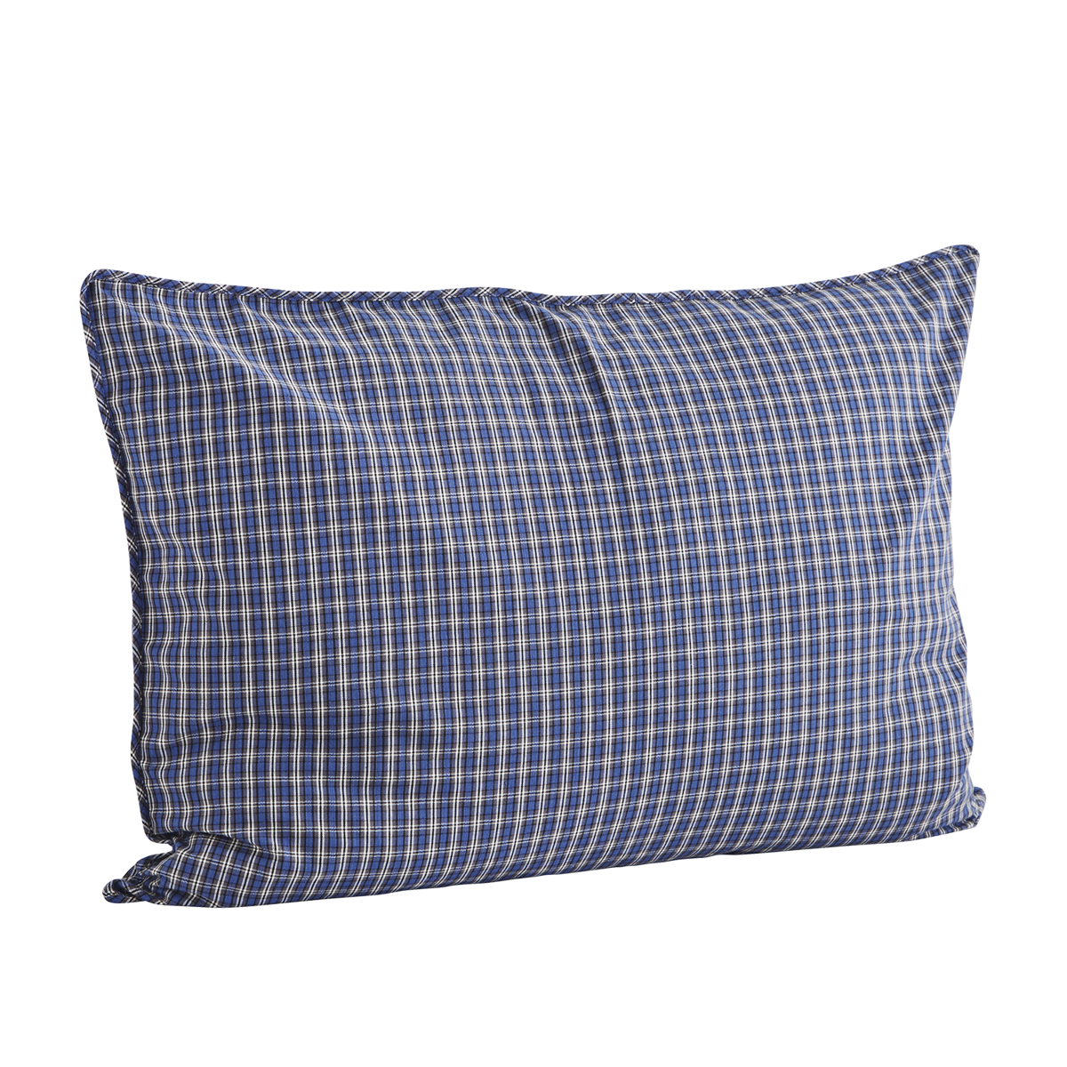 Checked woven cushion cover