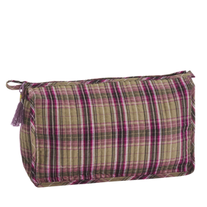 Quilted cotton washbag