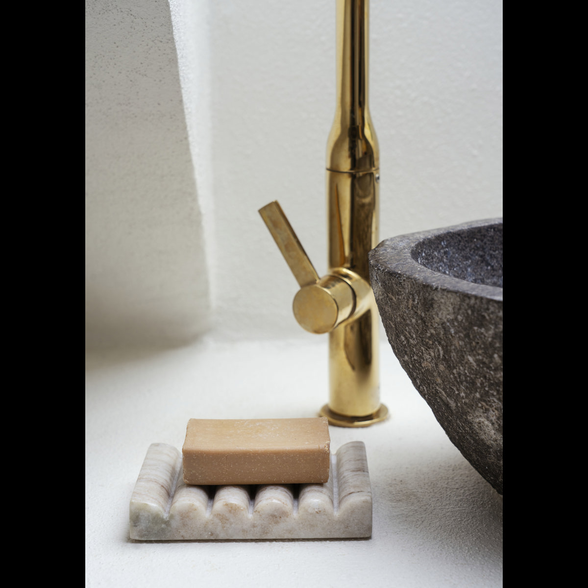 Marble soap dish