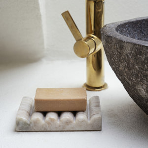 Marble soap dish