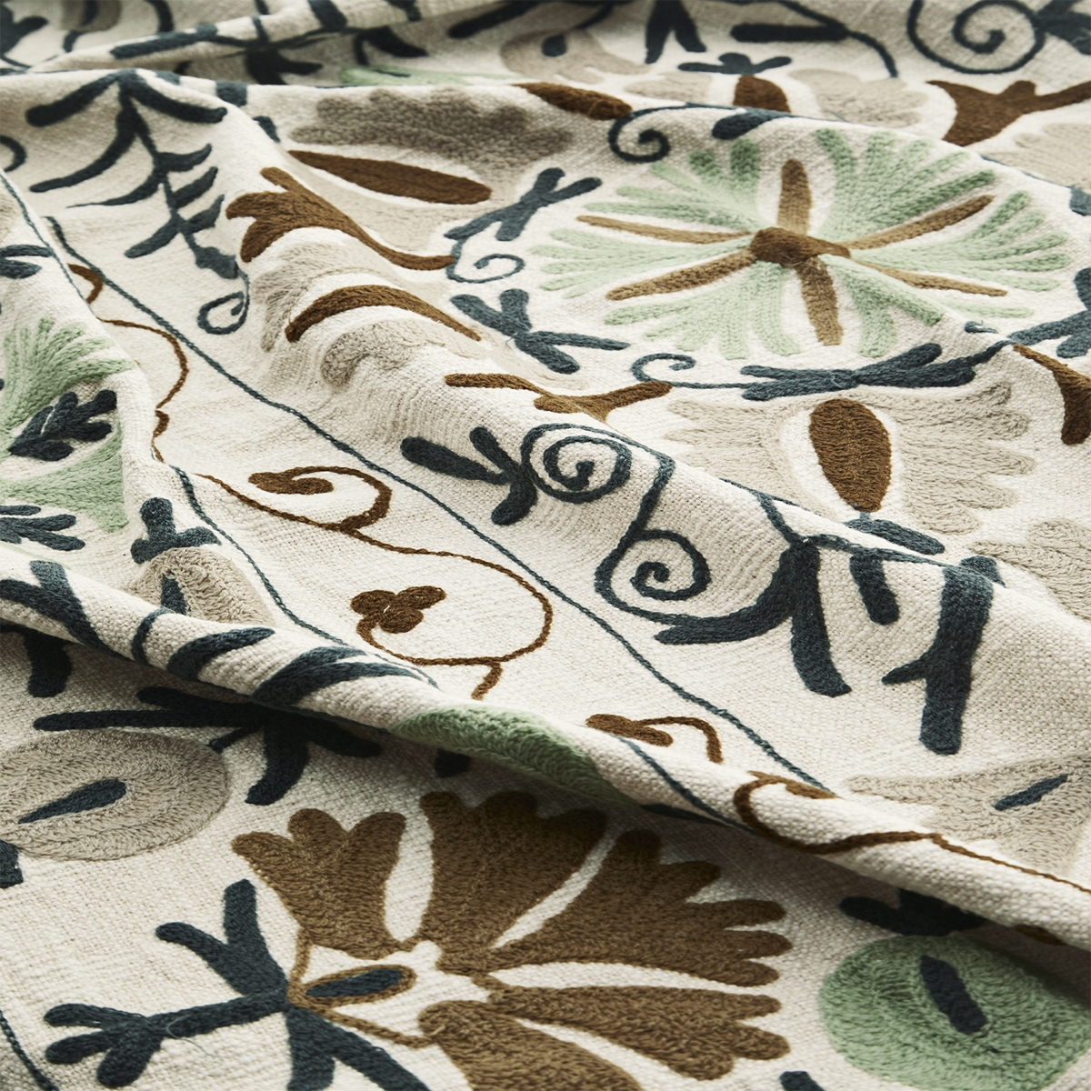 Suzani embroidered cotton throw Suzani embroidered cotton throw