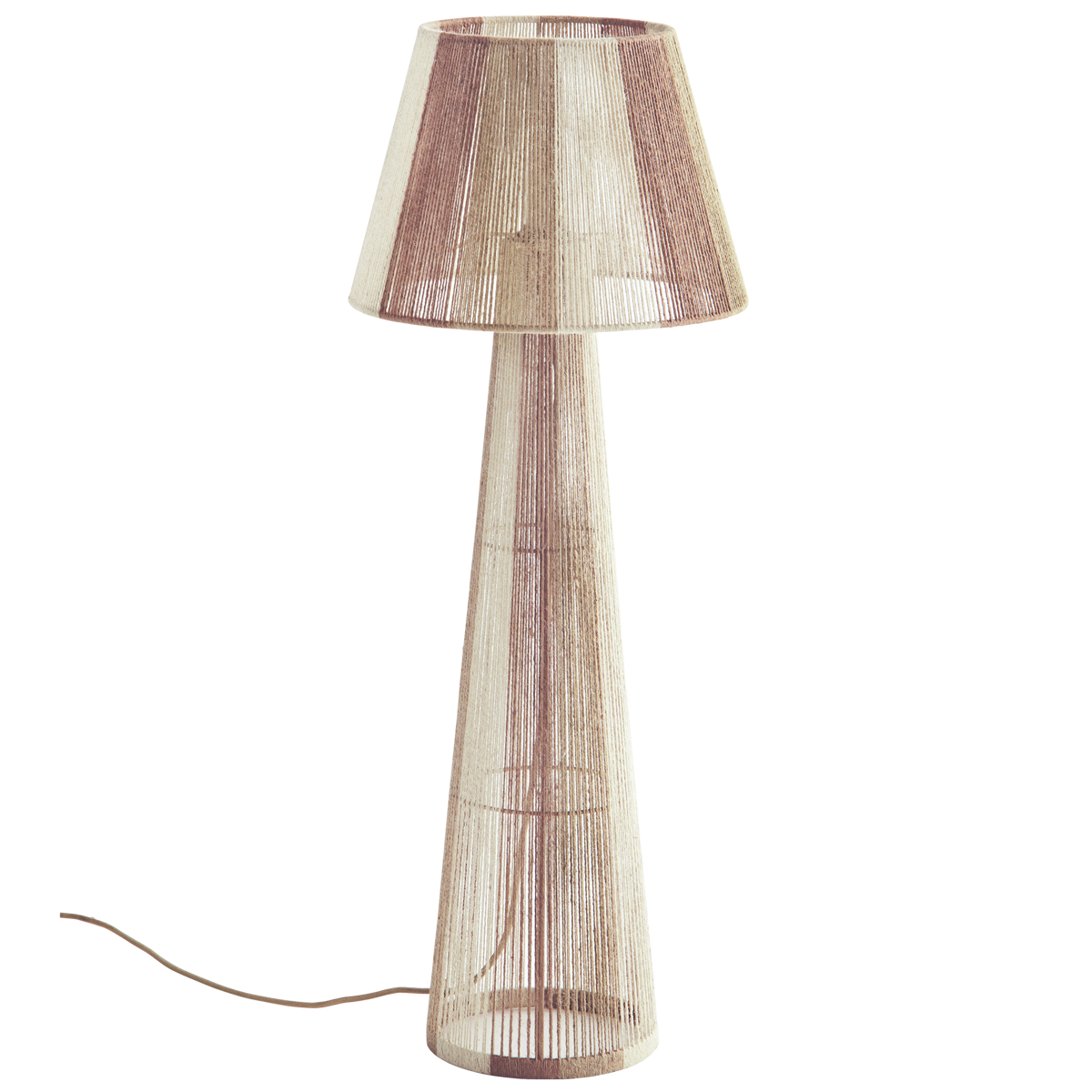 Jute floor lamp