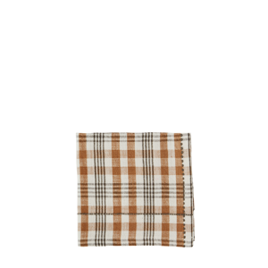 Checked cotton napkin