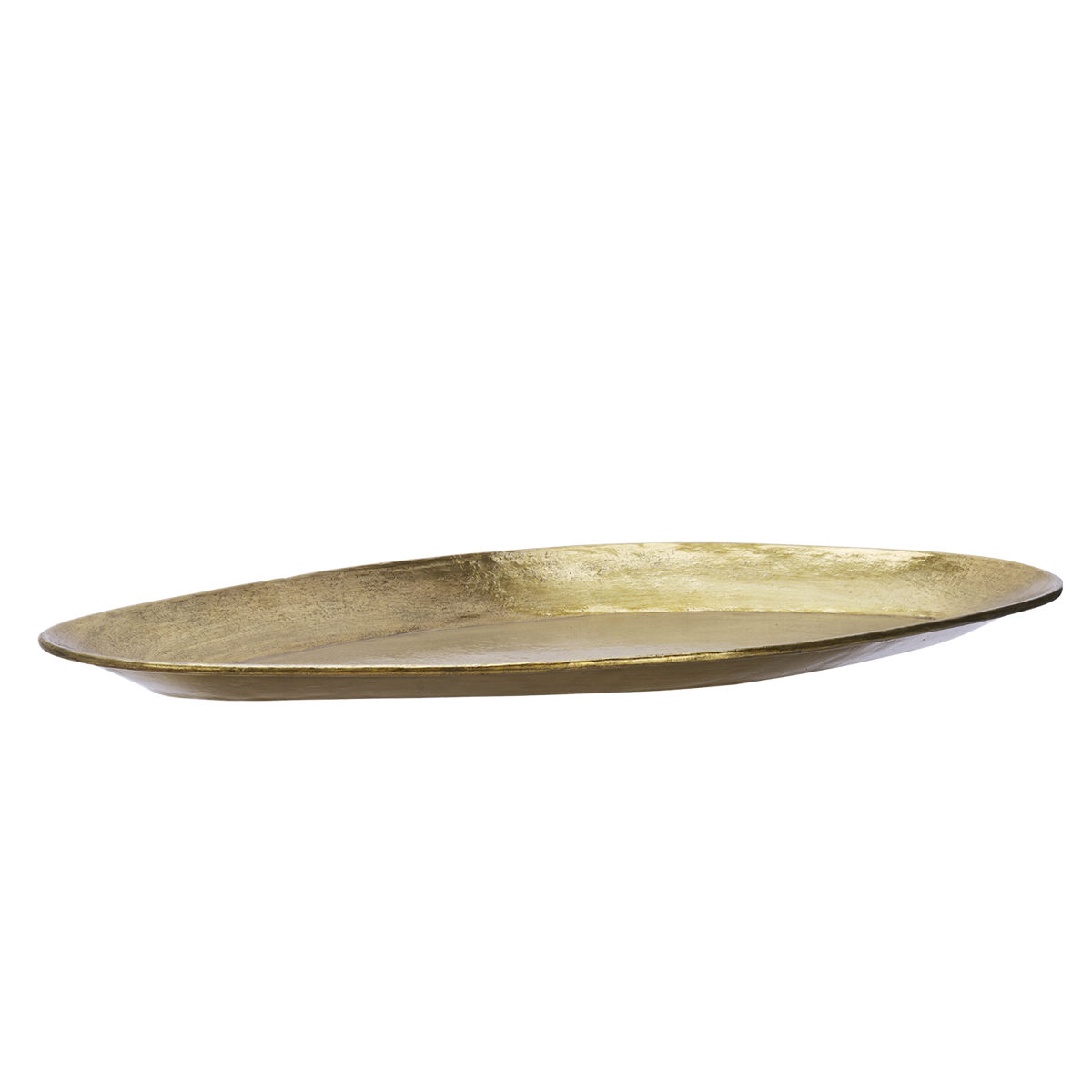 Hand hammered oval aluminium tray Hand hammered oval aluminium tray