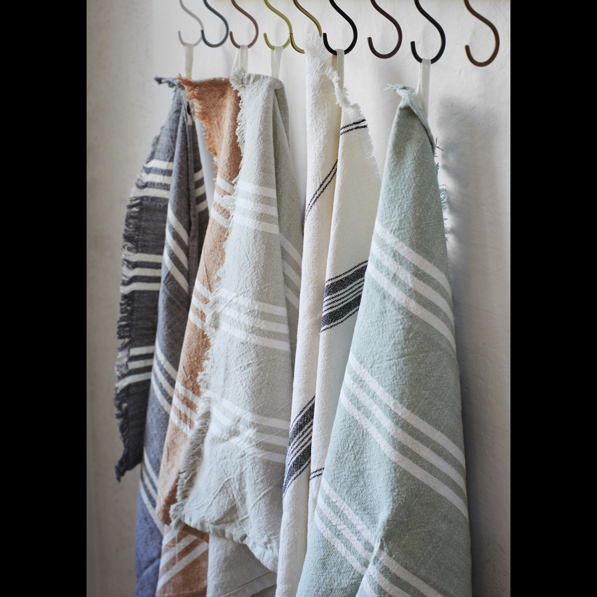 Striped kitchen towels
