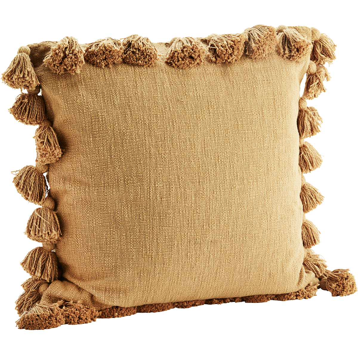 Cushion cover w/ tassels