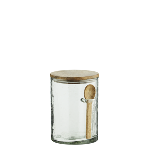 Glass jar w/ spoon