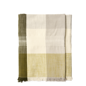 Checked cotton table cloth