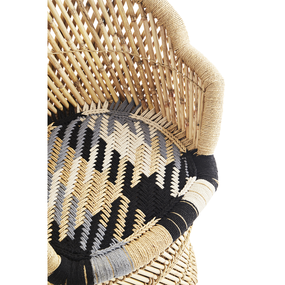 Bamboo chair w/ cotton