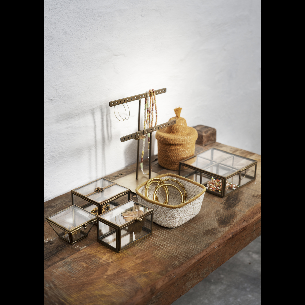 Recycled wooden bench