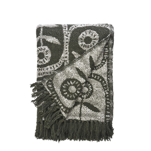 Reversible recycled cotton throw