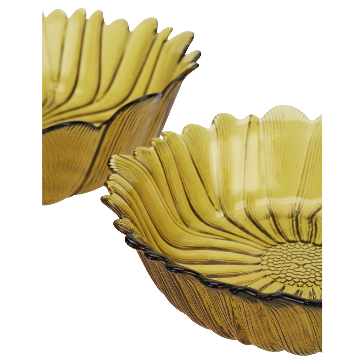 Sunflower glass bowls