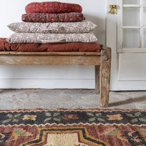 Handwoven jute rug