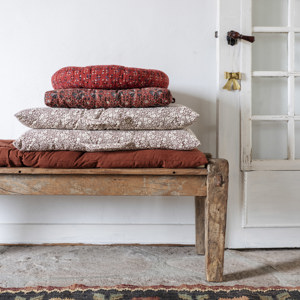 Recycled wooden bench