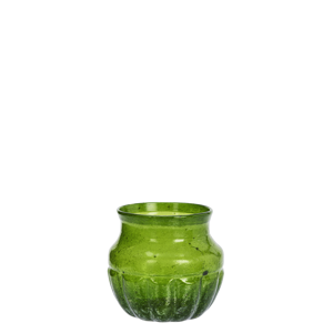 Recycled glass vase