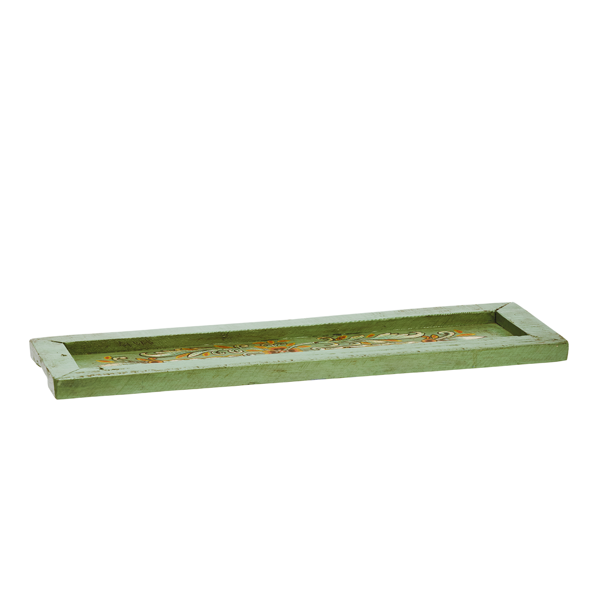 Hand painted recycled wooden tray