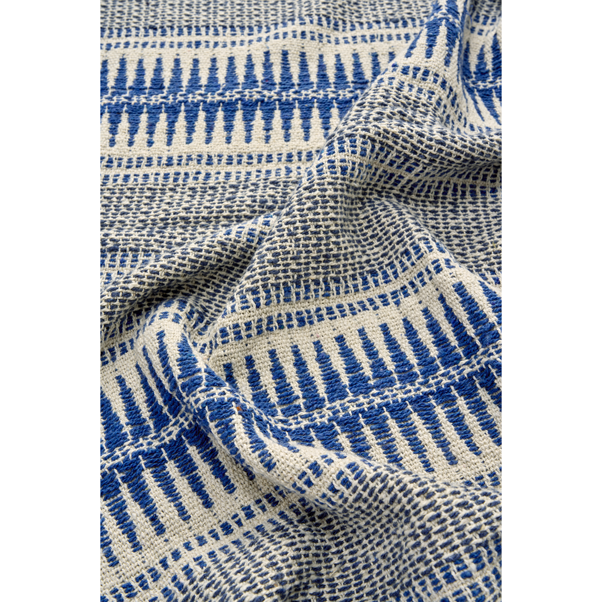 Recycled cotton throw