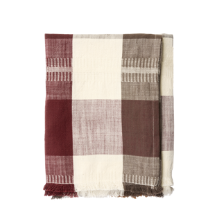 Checked cotton table cloth
