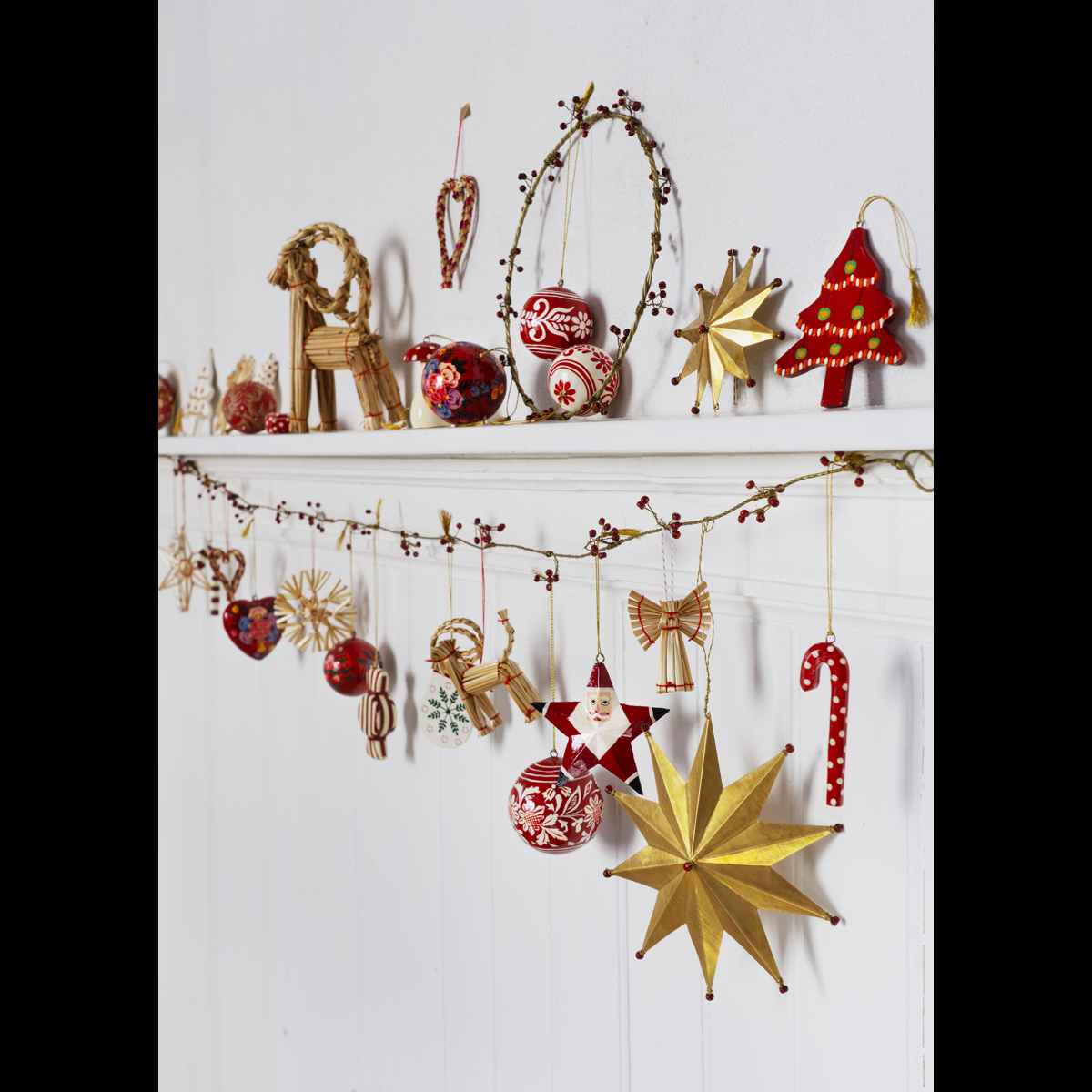 Hanging brass stars