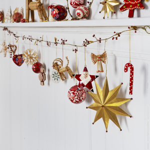 Hanging brass stars