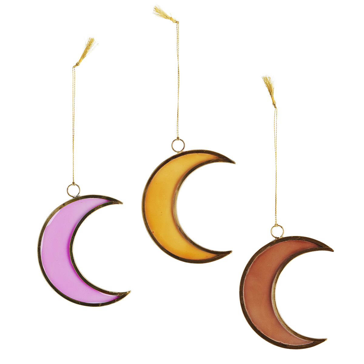 Hanging glass moon Hanging glass moon