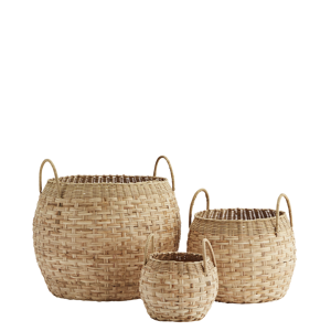 Bamboo baskets w/ handles
