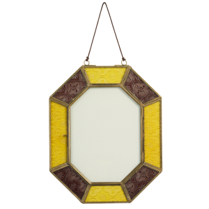Hanging mosaic photo frame