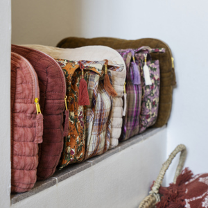 Reversible recycled cotton throw